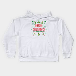 Merry Christmas Quote design Kids Hoodie